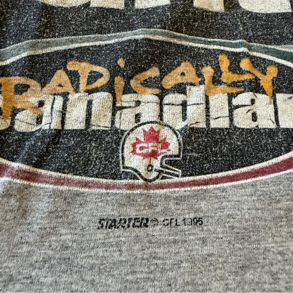 Vintage Single Stage 1996 STARTER t shirt Football Radically Canadian CFL Large - Picture 8 of 10